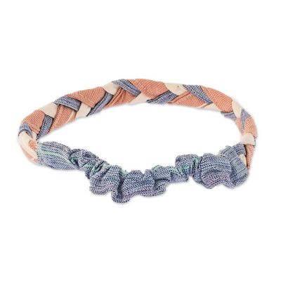 Alternate image for Unique Multicolored Artisan-Crafted Headband Solol Autumn