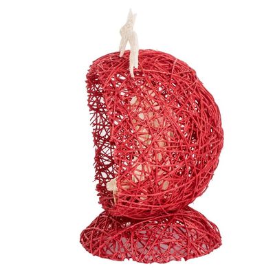 Alternate image for Red Handcrafted Natural Fiber Nativity Scene with Star Star Nativity in Red