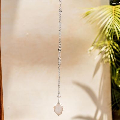 Alternate image for Quartz and Crystal Suncatcher Crafted in Guatemala Precious Whispers