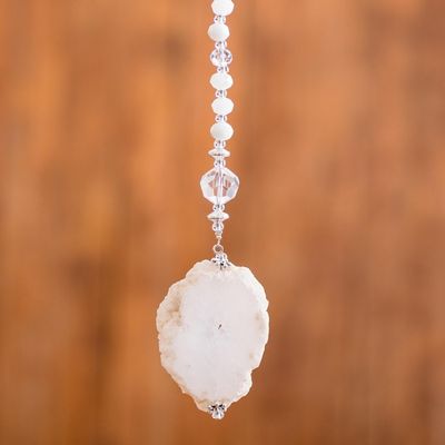 Alternate image for Quartz and Crystal Suncatcher Crafted in Guatemala Precious Whispers
