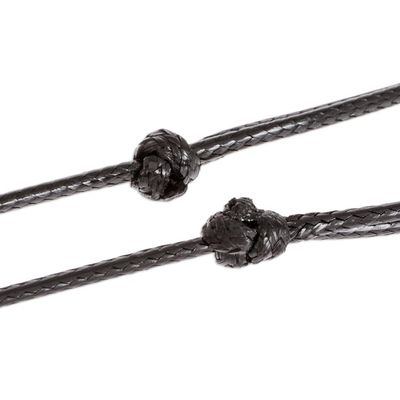 Alternate image for Adjustable Circular Dark Green Jade Necklace from Guatemala Circle of Love in Dark Green