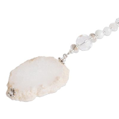 Alternate image for Quartz and Crystal Suncatcher Crafted in Guatemala Precious Whispers