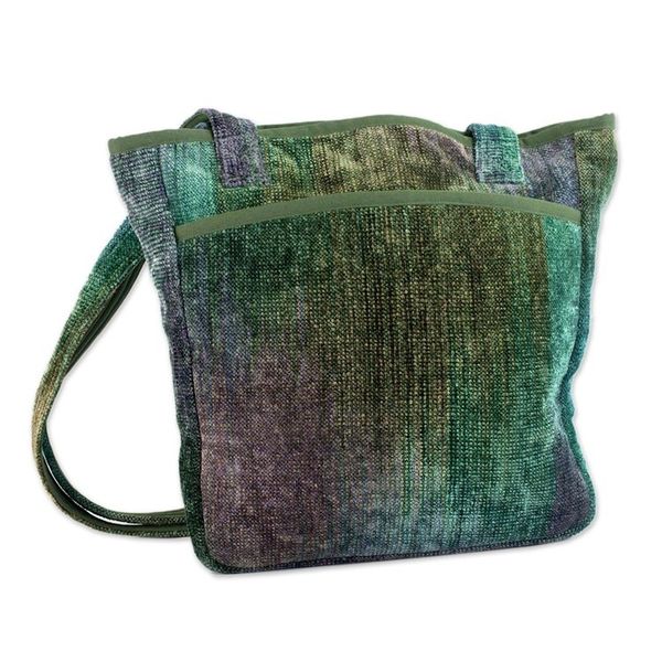 Alternate image for Bamboo chenille shoulder bag Forest Rainbow