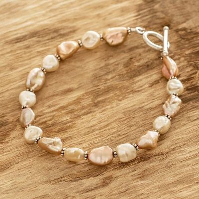 Alternate image for Cultured Baroque Pearl Bead Bracelet from Costa Rica Baroque Glow