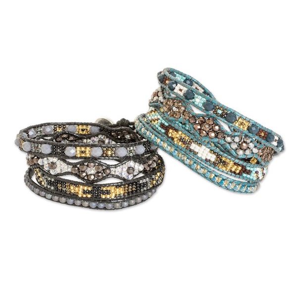 Alternate image for Handcrafted Beaded Positive Energy Long Wrap Bracelets Compassion and Guidance