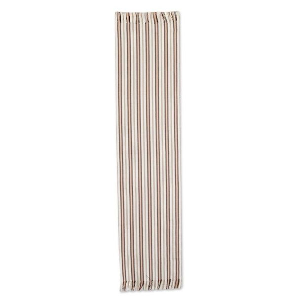 Alternate image for Striped Cotton Table Runner Nutmeg Stripe