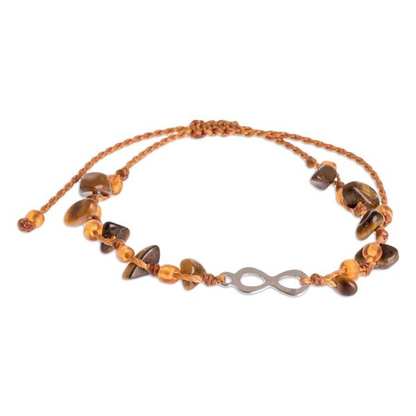 Alternate image for Handmade Tigers Eye Infinity Bracelet Infinite Summer