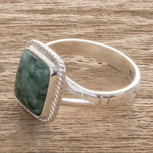 Alternate image for Jade Artisan Crafted Ring Life Divine