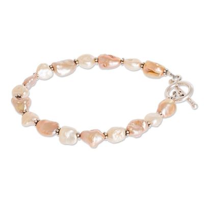 Alternate image for Cultured Baroque Pearl Bead Bracelet from Costa Rica Baroque Glow