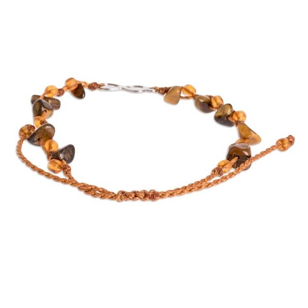 Alternate image for Handmade Tigers Eye Infinity Bracelet Infinite Summer