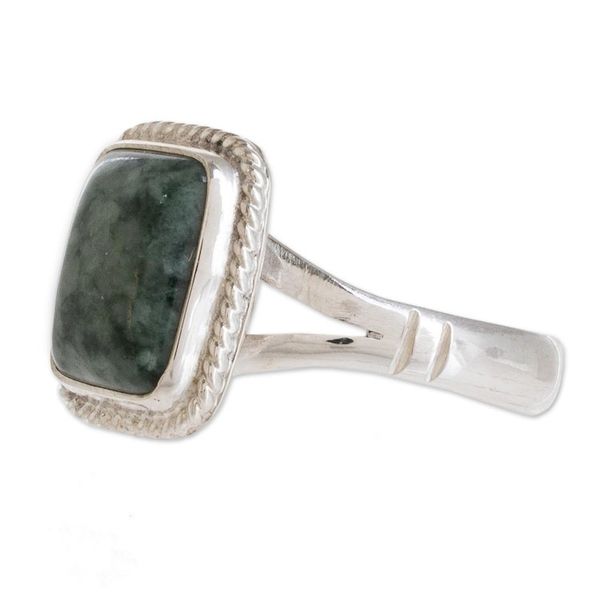 Alternate image for Jade Artisan Crafted Ring Life Divine