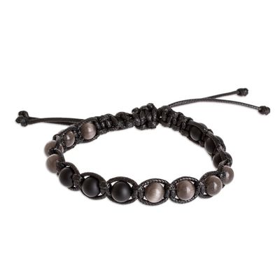 Alternate image for Beaded Macrame Unisex Bracelet Eye of Alajuela