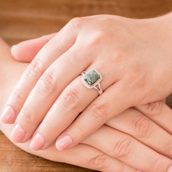 Alternate image for Jade Artisan Crafted Ring Life Divine