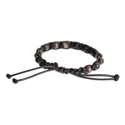 Alternate image for Beaded Macrame Unisex Bracelet Eye of Alajuela