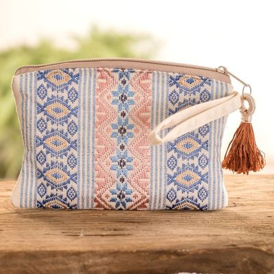 Alternate image for Handmade Cotton Makeup Case Mountain Frieze