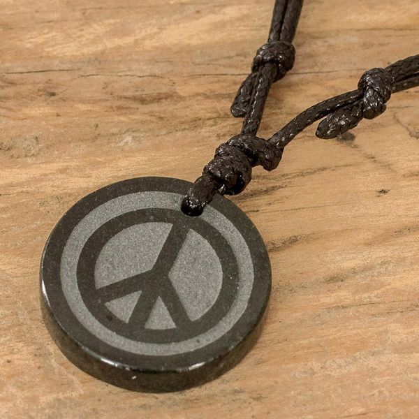 Alternate image for Adjustable Jade Pendant Necklace from Guatemala Hope and Peace