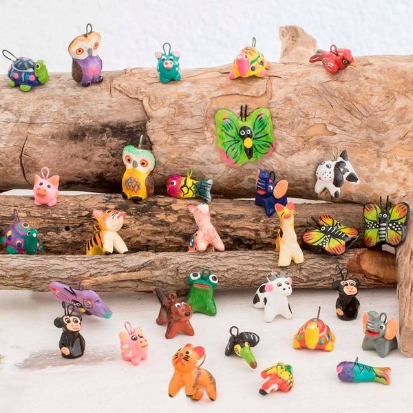 Alternate image for Terracotta AnimalsMini Ornaments Set of 30 Noahs Ark Friends