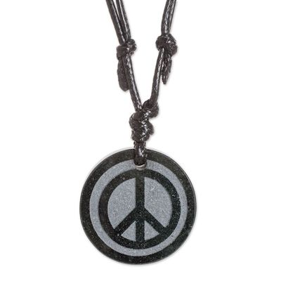 Alternate image for Adjustable Jade Pendant Necklace from Guatemala Hope and Peace