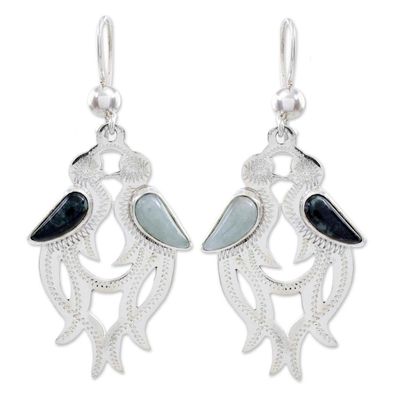 Alternate image for Jade dangle earrings Quetzal In Love