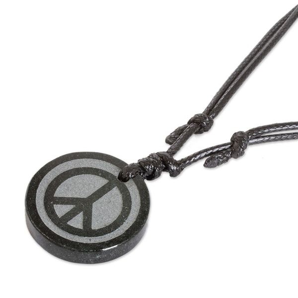 Alternate image for Adjustable Jade Pendant Necklace from Guatemala Hope and Peace