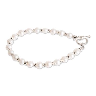 Alternate image for Cream Cultured Pearl Beaded Bracelet from Costa Rica Marine Victory