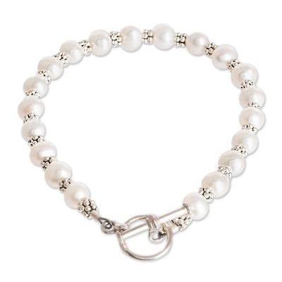 Alternate image for Cream Cultured Pearl Beaded Bracelet from Costa Rica Marine Victory
