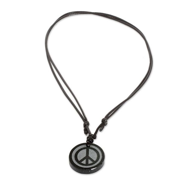 Alternate image for Adjustable Jade Pendant Necklace from Guatemala Hope and Peace