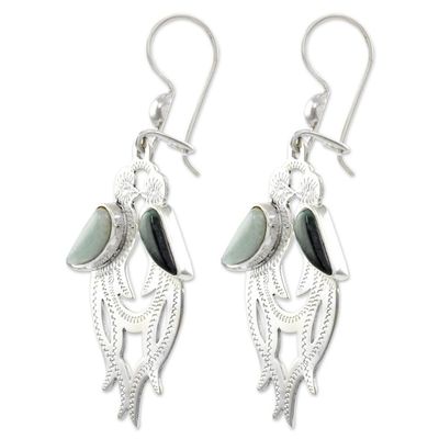 Alternate image for Jade dangle earrings Quetzal In Love