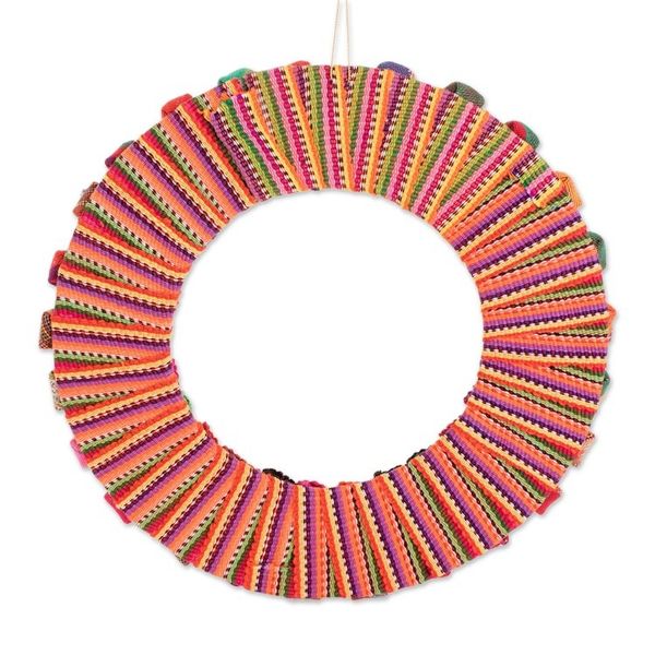 Alternate image for Cotton Worry Doll Wreath from Guatemala Quitapena Happiness