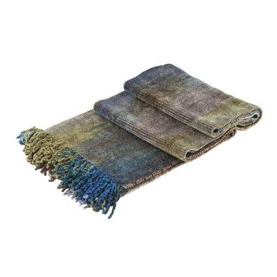 Alternate image for Earth-Tone Rayon Chenille Scarf from Guatemala Paths