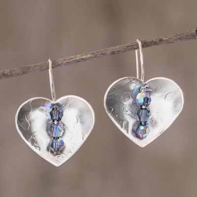 Alternate image for Heart-Shaped Sterling Silver Earrings Take Heart