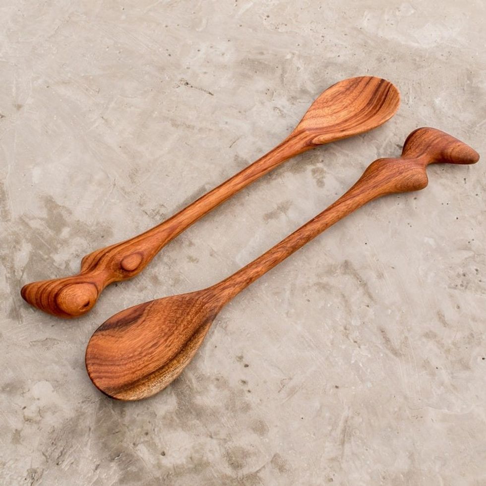 Hand Made Wood Spoons 'Spicy Peten'