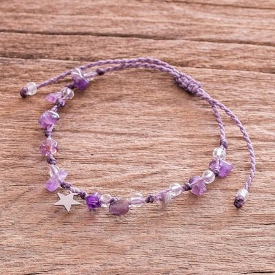 Alternate image for Star Charm Amethyst Bracelet Lilac Star