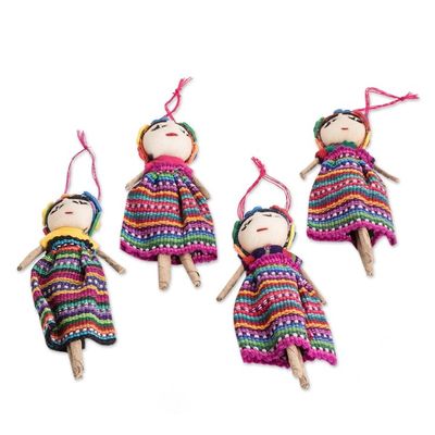 Alternate image for Handcrafted Frida Ornaments Set of 4 Fridas Christmas