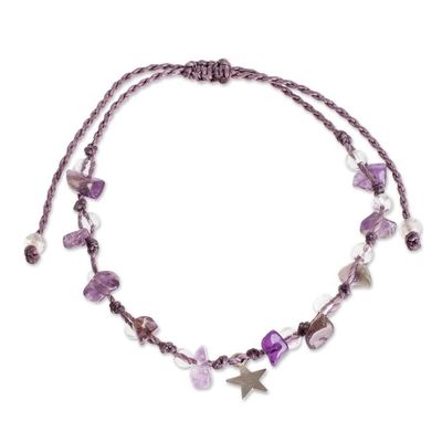 Alternate image for Star Charm Amethyst Bracelet Lilac Star
