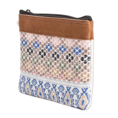 Alternate image for Handwoven Cotton Wristlet Sweet Flowers