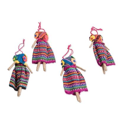 Alternate image for Handcrafted Frida Ornaments Set of 4 Fridas Christmas