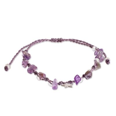 Alternate image for Star Charm Amethyst Bracelet Lilac Star