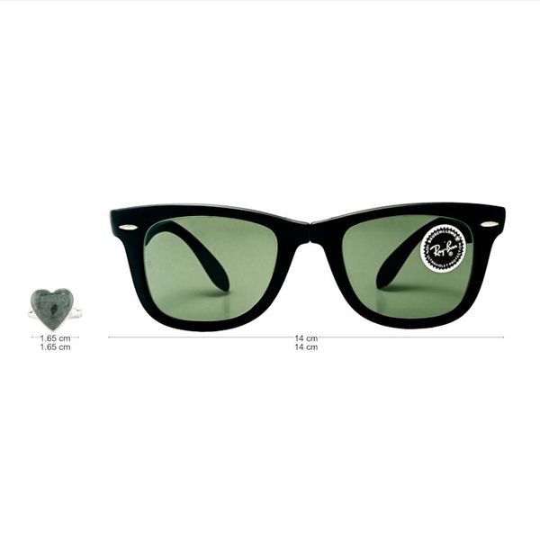 Alternate image for Heart-Shaped Dark Green Jade Cocktail Ring from Guatemala Love Dream