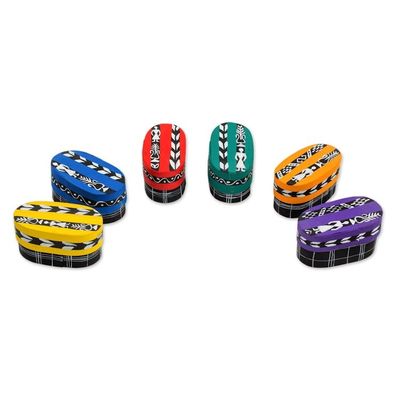 Alternate image for Six Cotton Worry Dolls and Pinewood Boxes from Guatemala Country Treasures