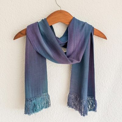 Alternate image for Womens Rayon Handmade Scarf Solola Sapphire