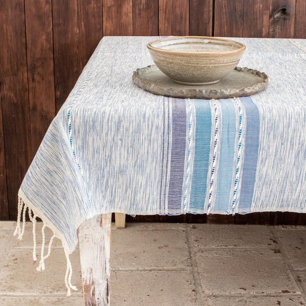 Blue Tablecloth 'Comalapa Blues'