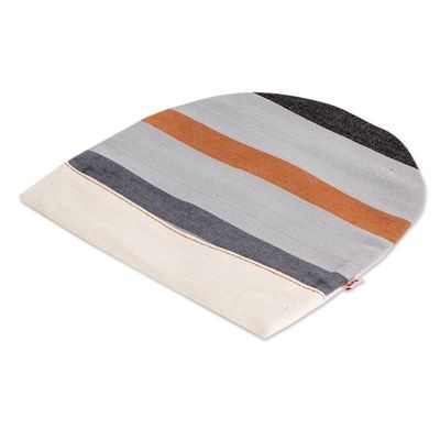 Alternate image for Striped Cotton Tortilla Warmer Hand-Woven in Guatemala Earth