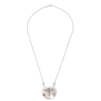 Alternate image for Sterling Silver Dragonfly Pendant Necklace from Costa Rica Dragonfly Crescent