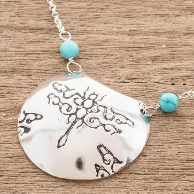 Alternate image for Sterling Silver Dragonfly Pendant Necklace from Costa Rica Dragonfly Crescent