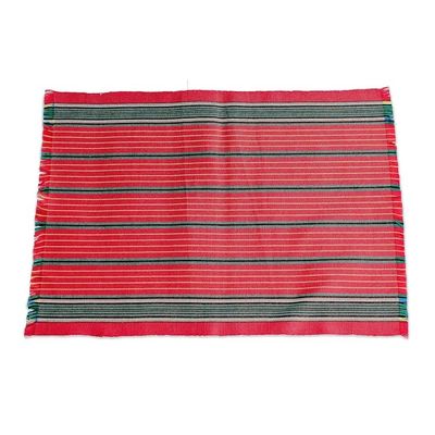 Alternate image for Red and Green Table Linens Set for 6 Red Christmas
