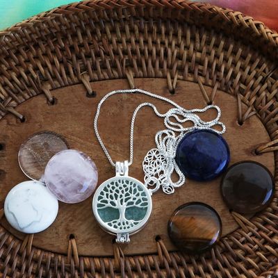 Alternate image for Brazilian Convertible Gemstone Necklace Precious Tree of Life