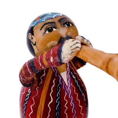 Alternate image for Set of Three Hand-Painted Wood Musician Figurines Gallant Ensemble