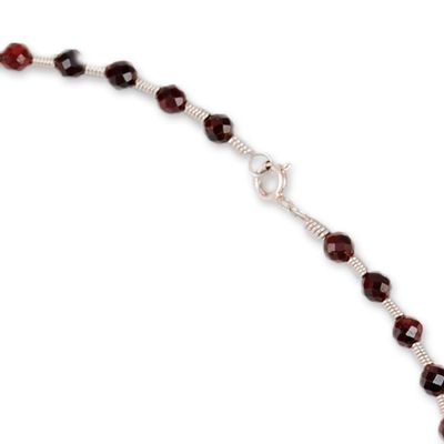 Alternate image for Bukhara Emirate Coin and Garnet Choker Pendant Necklace Passion from the Road