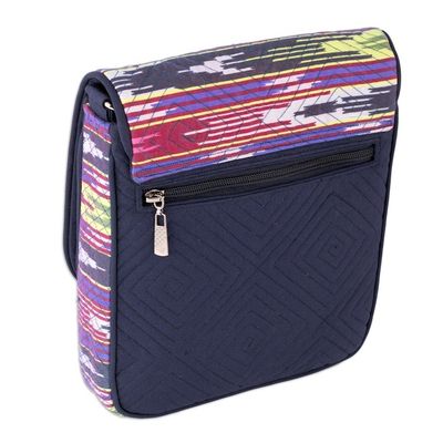 Alternate image for Colorful Ikat Messenger Bag with Adjustable Strap Colorful Glee